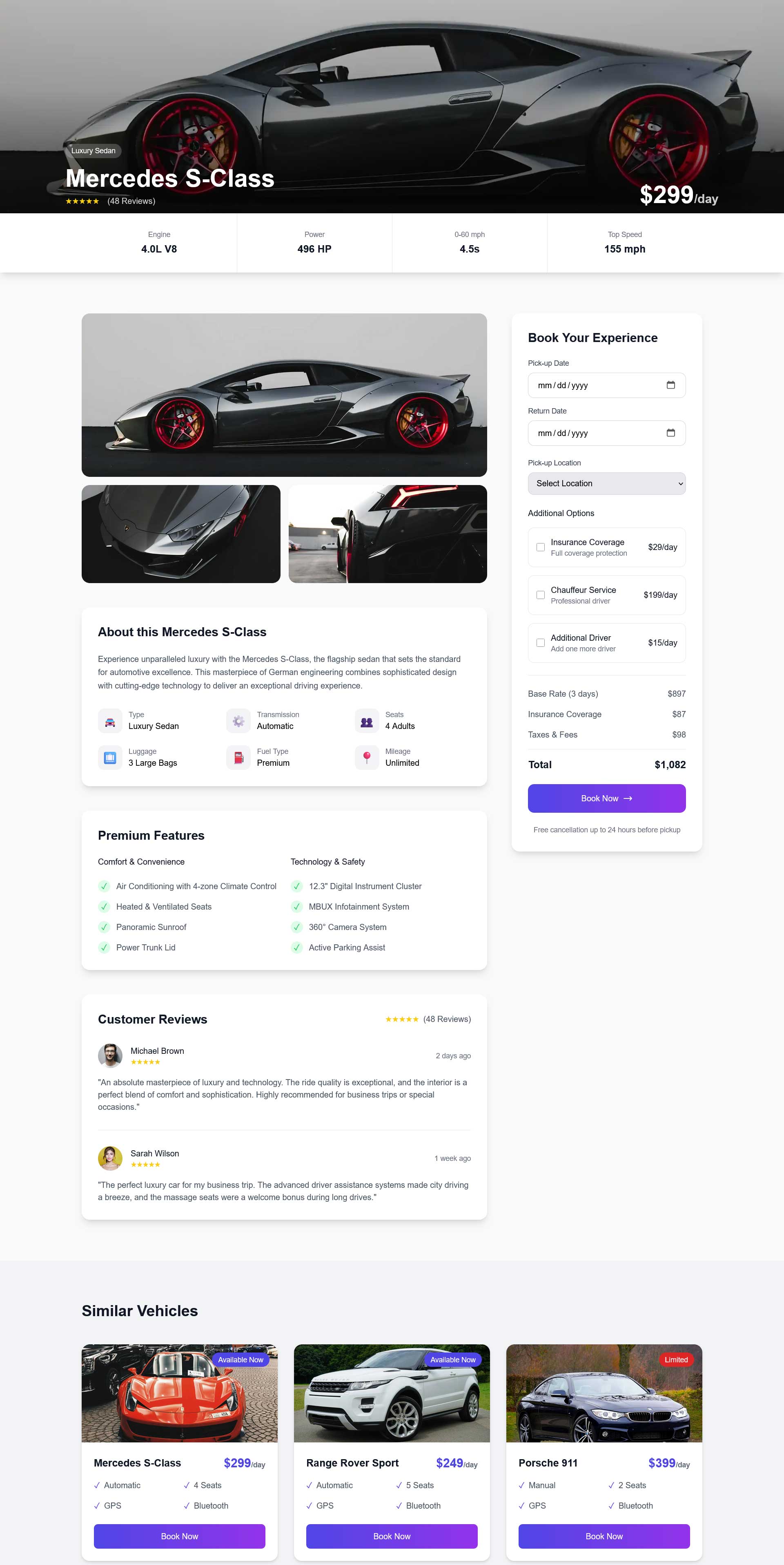 Car Detail 1 Page