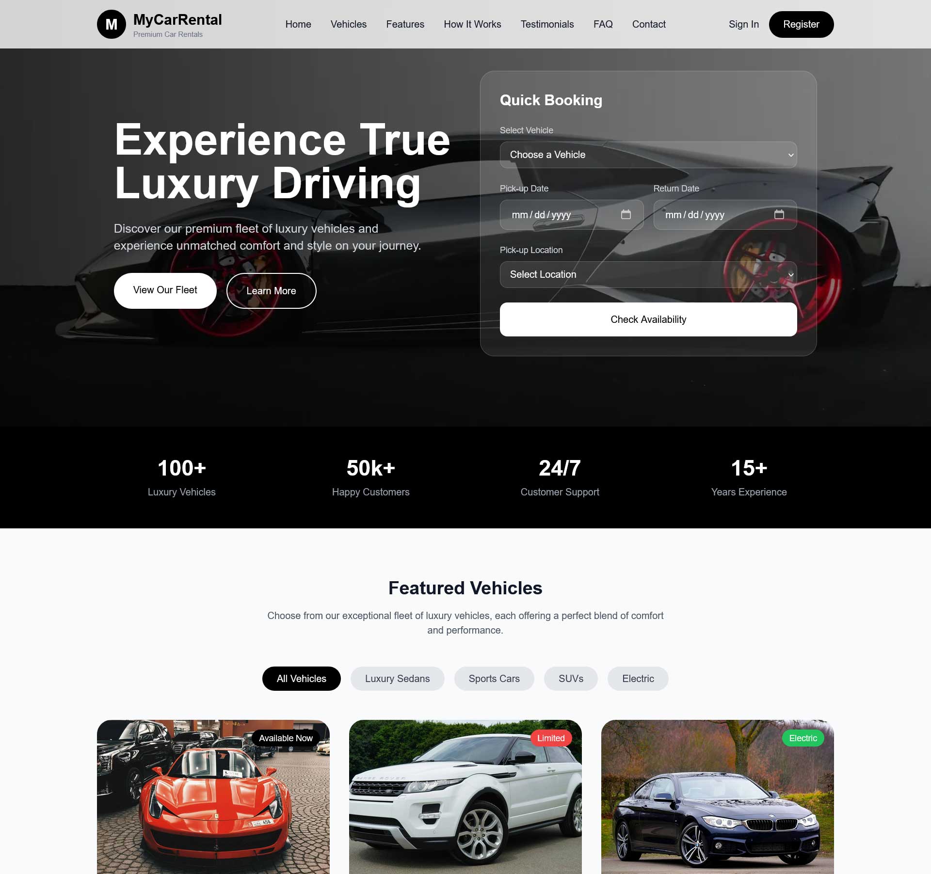 One Page Site